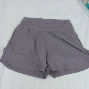 Uniqlo Gray Athletic Shorts Lightweight Moisture-Wicking